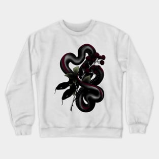 Two Headed Snake Tattoo Style Crewneck Sweatshirt